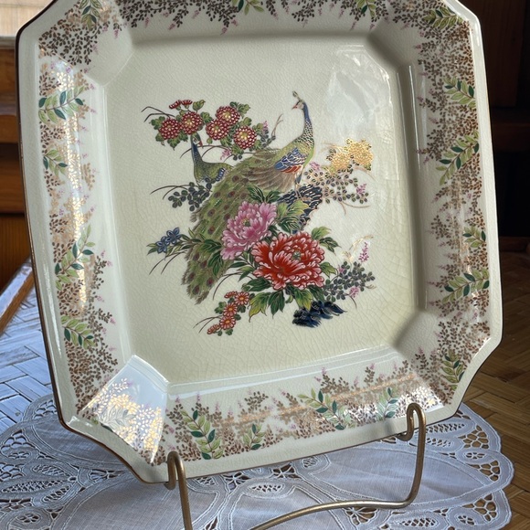 Vintage Sato Gordon Peacock Plate – Made in Japan - Picture 2 of 12
